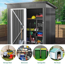 Load image into Gallery viewer, Heavy Duty Storage Outdoor Shed w/Lockable House tool shed with Lockable Doors
