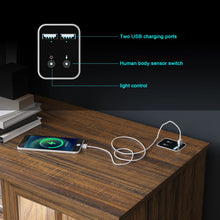 Load image into Gallery viewer, TV Cabinet with USB Charging Wireless Charging 3 Color LED Lights Living Room TV Cabinet
