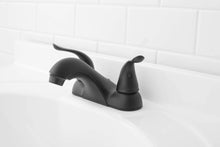 Load image into Gallery viewer, 4-inch Centerset Dual Handle Bathroom Sink Faucet,Matte Black
