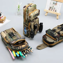 Load image into Gallery viewer, Creative Camouflage Pencil Case Cute Pen Bag Zipper Kids
