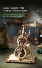 Load image into Gallery viewer, Robotime ROKR 3D Wooden Puzzle Magic Cello Mechanical Music Box
