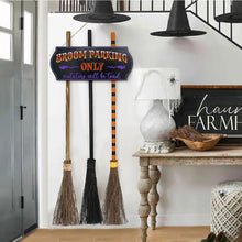 Load image into Gallery viewer, ORIENTAL CHERRY Halloween Broom Parking Sign
