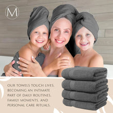 Load image into Gallery viewer, 4-Piece Turkish Bath Towel Set: Extra Large, Oversized Luxury, Thick &amp; Plush
