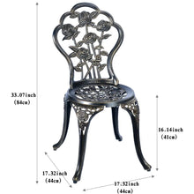 Load image into Gallery viewer, Sessions of the Garden Rattan Furniture Terrace 3 Piece Bistro Set
