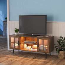 Load image into Gallery viewer, TV Cabinet with USB Charging Wireless Charging 3 Color LED Lights Living Room TV Cabinet
