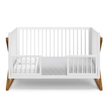 Load image into Gallery viewer, Equinox 3-in-1 Convertible Crib (Vintage Driftwood) Easily Converts to Toddler Bed &amp; Daybed, 3-Position AdjustableSupp
