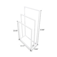 Load image into Gallery viewer, 2024 Metal Shower Shelf Freestanding Towel Rack
