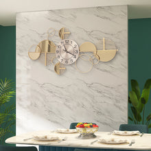 Load image into Gallery viewer, Large Golden Modern Minimalist Metal Wall Clock Silent
