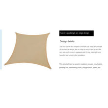 Load image into Gallery viewer, Outdoor  Sun shade Sail Garden Canopy For Terrace, Ca,  Pool Sun-Shelter Mesh
