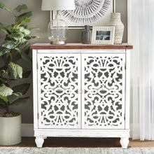 Load image into Gallery viewer, Tall and short Accent Cabinet with Doors - Farmhouse Storage
