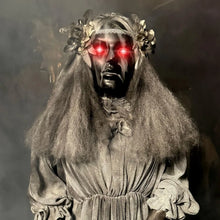 Load image into Gallery viewer, Haunted Lady Statue with Touch Activated Lights and Sound,Battery-Operated Indoor or Covered Outdoor
