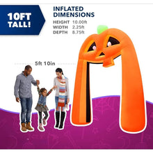 Load image into Gallery viewer, Halloween Large 10 ft Cute Pumpkin Archway - Inflatable Outdoor
