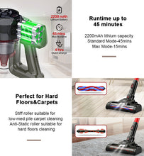 Load image into Gallery viewer, INSE N6 Cordless Vacuum 15KPa Powerful Vacuum Cleaner with 165W
