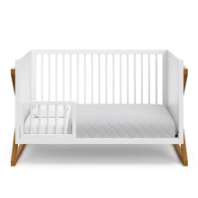 Load image into Gallery viewer, Equinox 3-in-1 Convertible Crib (Vintage Driftwood) Easily Converts to Toddler Bed &amp; Daybed, 3-Position AdjustableSupp
