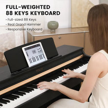 Load image into Gallery viewer, Digital Piano 88 Key Weighted Keyboard: Home Electric Piano With Hammer Action For Professional,Upright Piano Keyboard
