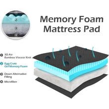 Load image into Gallery viewer, Memory Foam Mattress Topper for College Dorm Room Essentials
