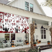 Load image into Gallery viewer, Scary Halloween Garage Door Cover 13x6 Inches Horror Halloween Backdrop
