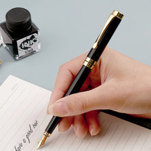 Load image into Gallery viewer, Custom Engraving Fountain Pen Ink Set  Stationery Men Luxury High Quality
