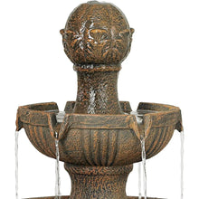 Load image into Gallery viewer, 43 Inch High 3 Levels Linked Terrace Backyard Outdoor Fountain
