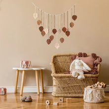 Load image into Gallery viewer, Boho Macrame Tapestry Leaf Feather Wall Hanging
