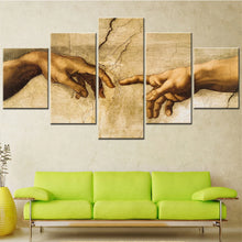 Load image into Gallery viewer, The Creation of Adam Wall Art Canvas Print Modern Home Decoration Accessories Room Decor Paintings for Interior Picture Frames
