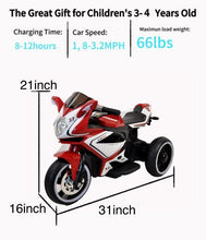 Load image into Gallery viewer, 6V Kids Electric  ride on motorcycle
