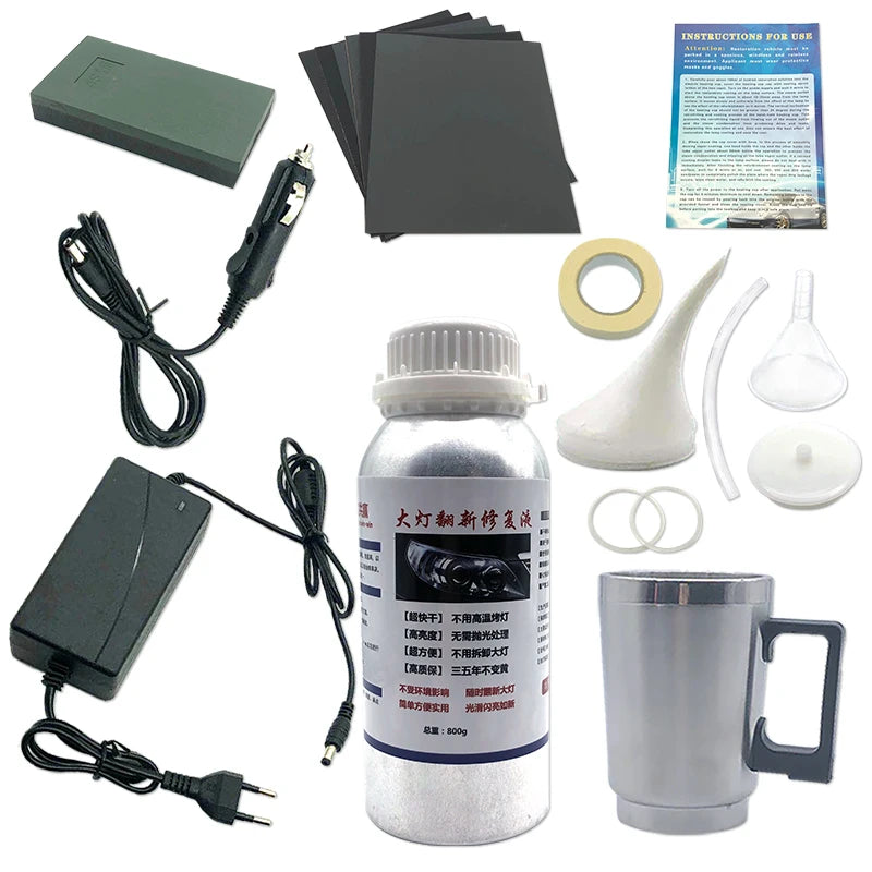 800g Car Glass renovation Non-Scratch Refurbishment repair Hydrophobic headlight restoration kit