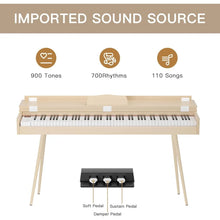 Load image into Gallery viewer, 88- Key Hammer Weighted Digital Keyboard Piano, Full-Size Electric Piano keyboard, with 3-Pedal, Multi-Functional Keyboard
