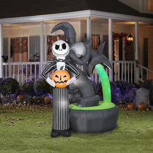 Load image into Gallery viewer, Halloween clown Fountain LightShow Projection Inflatable props with LED lights
