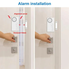 Load image into Gallery viewer, Refrigerator Door Alarm, Burglar Alarm System, Alarm Security Anti-Theft System Set Smart Home Door Sensor Magnetic Sensor
