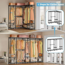 Load image into Gallery viewer, Heavy Duty Clothes Rack Multi-Functional Metal with Max Load of 1100 lbs
