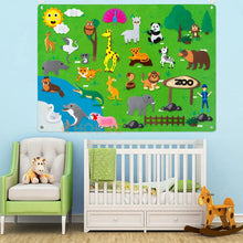 Load image into Gallery viewer, Felt Board Stories Set Montessori Ocean Farm Insect  Animal Family Interactive Preschool Early Learning
