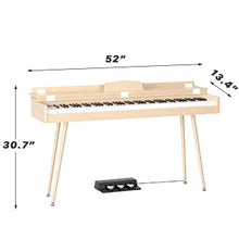 Load image into Gallery viewer, 88- Key Hammer Weighted Digital Keyboard Piano, Full-Size Electric Piano keyboard, with 3-Pedal, Multi-Functional Keyboard
