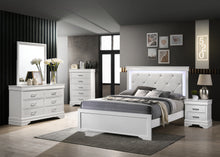 Load image into Gallery viewer, Queen 5-N Pc Tufted Upholstery LED Bedroom set made with Wood
