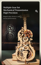 Load image into Gallery viewer, Robotime ROKR 3D Wooden Puzzle Magic Cello Mechanical Music Box
