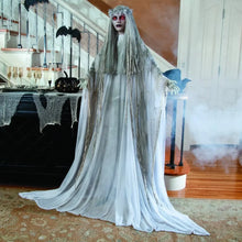 Load image into Gallery viewer, Life-size Ghost Girl Bride, Flashing Red Eyes
