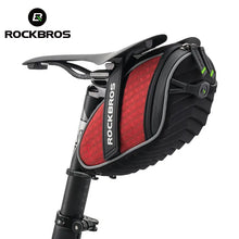 Load image into Gallery viewer, ROCKBROS Bike Bag 3D Shell Rainproof Saddle Bag Reflective
