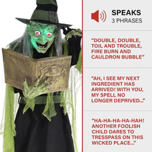 Load image into Gallery viewer, 6-Ft. Enchantress Witch, Motion-Activated Talking Animatronic for Indoor
