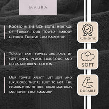 Load image into Gallery viewer, 4-Piece Turkish Bath Towel Set: Extra Large, Oversized Luxury, Thick &amp; Plush
