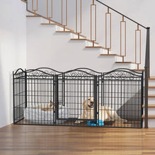 Load image into Gallery viewer, Heavy Duty Metal Dog Playpen Foldable 8 Panels with Gate for Indoor Outdoor
