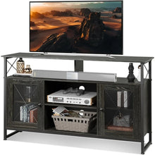 Load image into Gallery viewer, TV Stand 55-inch TV, Entertainment Center with Storage, Farmhouse Industrial
