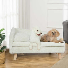 Load image into Gallery viewer, Elevated Dog or Cat Bed Solid Wood Leg Sofa for Indoor Plush Couch Lounge with Soft Cushion
