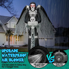 Load image into Gallery viewer, Giant Winged Grim Reaper Inflatable and more Outdoor Blow Up Decoration, Inflatables for Halloween
