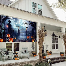 Load image into Gallery viewer, Scary Halloween Garage Door Cover 13x6 Inches Horror Halloween Backdrop
