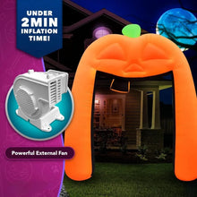 Load image into Gallery viewer, Halloween Large 10 ft Cute Pumpkin Archway - Inflatable Outdoor
