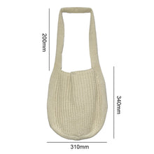 Load image into Gallery viewer, Wool Knitted Shoulder Shopping Bag for Women Vintage Crochet Bag
