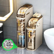 Load image into Gallery viewer, Plastic Waterproof Bathroom Storage Organizer for Small Spaces Shelf 3-Tiers Slim
