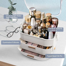 Load image into Gallery viewer, Egg Shape Makeup Organizer for Vanity,preppy for College Dorm
