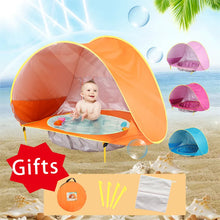 Load image into Gallery viewer, Baby Beach Tent Portable Shade Pool UV Protection Sun Shelter
