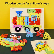 Load image into Gallery viewer, Montessori Wooden Toddler Puzzles for Kids
